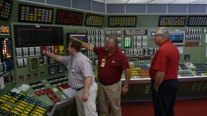 Visitors from UA and Nucor in the Simulator w Randy Odom